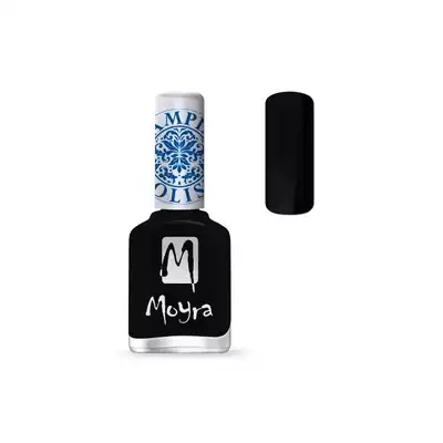 Moyra Lakier Hybrydowy Do Stempli 06 Black 12 Ml